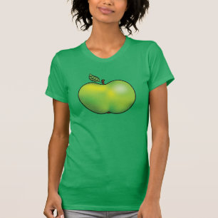 Apple Fruit Illustration zum grünen Cartoon T-Shirt