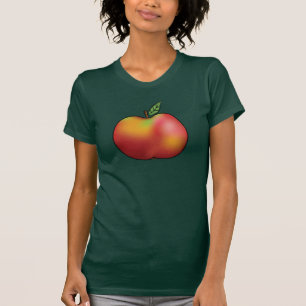 Apple Fruit Illustration zum Roten Cartoon T-Shirt
