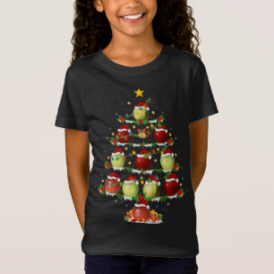 Apple Fruit Lover Xmas Lighting Apple Christmas Tr T-Shirt