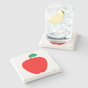 Apple Fruit Red Steinuntersetzer