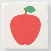 Apple Fruit Red Steinuntersetzer (Vorderseite)