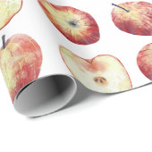 Apple Fruit Watercolor Geschenkpapier (Rolleneckpunkt)