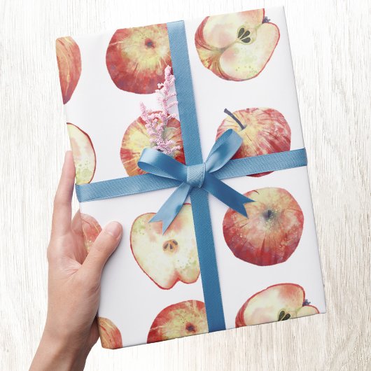 Apple Fruit Watercolor Geschenkpapier