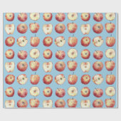 Apple Fruit Watercolor Geschenkpapier (Flach)