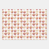 Apple Fruit Watercolor Geschenkpapier Set (Vorderseite 3)