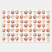 Apple Fruit Watercolor Geschenkpapier Set (Vorderseite 2)
