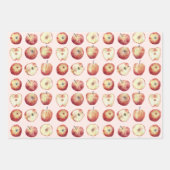 Apple Fruit Watercolor Geschenkpapier Set (Vorderseite 3)