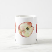 Apple Fruit Watercolor Personalisiert Teacher Kaffeetasse (Mittel)