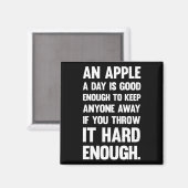 Apple Funny Zitat. | sarkastischer Witz | sarkasti Magnet (Vorderseite/Rückseite)