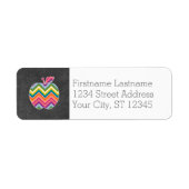 Apple für benutzerdefinierte Lehrer mit trendy Zic (Vorne)