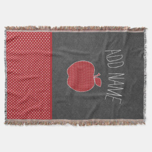 Apple für benutzerdefinierte Lehrer mit trendy Zic Decke