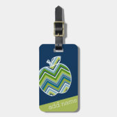 Apple für benutzerdefinierte Lehrer mit trendy Zic Gepäckanhänger (Vorderseite vertikal)