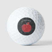 Apple für benutzerdefinierte Lehrer mit trendy Zic Golfball (Vorderseite)