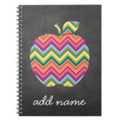 Apple für benutzerdefinierte Lehrer mit trendy Zic Notizblock (Vorderseite)