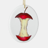 Apple für den Lehrer Red Delicious Fruit Core Keramik Ornament (Rechts)