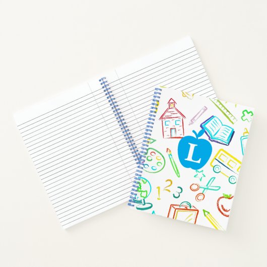 Apple für die Lehrer Monogram Spiral Notebook Notizblock (Innenseite)