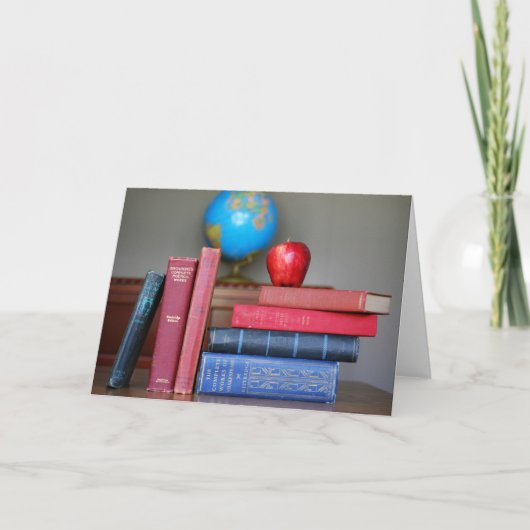 Apple für die Lehrerkarte Dankeskarte (Vorderseite)