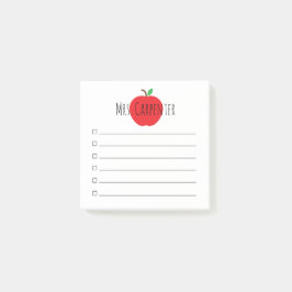 Apple für die Liste der Personalisierten Karo für  Post-it Klebezettel
