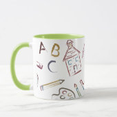 Apple für die Teacher Custom Monogram Tasse (Links)