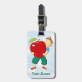 Apple für Lehrer Gepäckanhänger (Vorderseite vertikal)