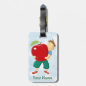 Apple für Lehrer Gepäckanhänger (Rückseite vertikal)