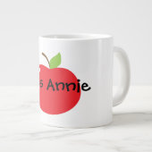Apple für Lehrer Jumbo-Tasse (Vorderseite Rechts)