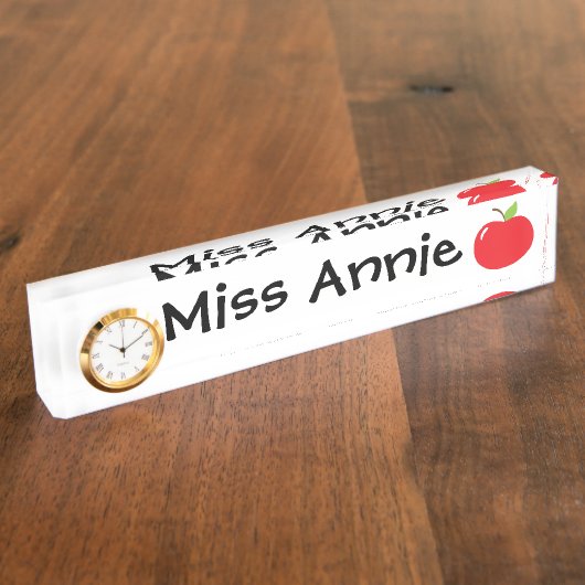 Apple für Lehrer Namensplakette (Seite)