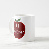 Apple für Lehrer-Tasse Kaffeetasse (Vorderseite Links)
