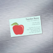 Apple für maßgeschneiderte Lehrer mit modernem App Magnetische Visitenkarte (Beispiel)