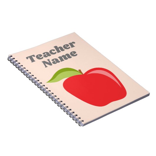 Apple für maßgeschneiderte Lehrer mit modernem App Notizblock (Rechte Seite)