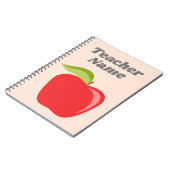 Apple für maßgeschneiderte Lehrer mit modernem App Notizblock (Linke Seite)