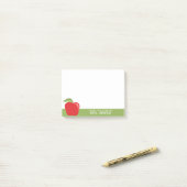 Apple für maßgeschneiderte Lehrer mit modernem App Post-it Klebezettel (Auf Schreibtisch)