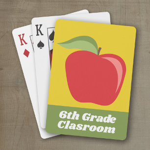 Apple für maßgeschneiderte Lehrer mit modernem App Spielkarten