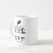 Apple für personalisierte Lehrer Kaffeetasse (Vorderseite Links)