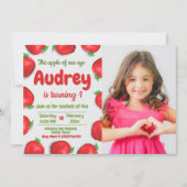 Apple Geburtstag mit Foto Einladung (Vorderseite)