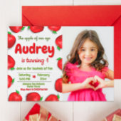 Apple Geburtstag mit Foto Einladung