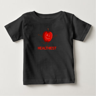 Apple gesündestes Design Baby T-shirt