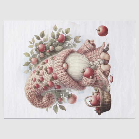Apple Gnome Seidenpapier (Vorderseite)