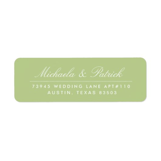 Apple Green Address Labels (Vorne)
