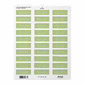 Apple Green Address Labels (Vorne)