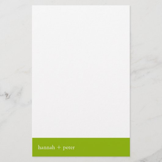 Apple Green Banner: Stationery Briefpapier (Vorderseite)
