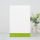 Apple Green Banner: Stationery Briefpapier (Stehend Vorderseite)