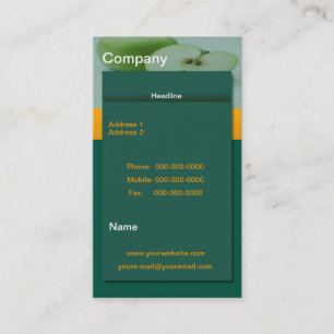 Apple Green Business Card Visitenkarte