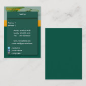 Apple Green Business Card Visitenkarte (Vorne/Hinten)