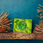 Apple Green Camouflage; Alligator, Gator Fotoplatte (Seite)