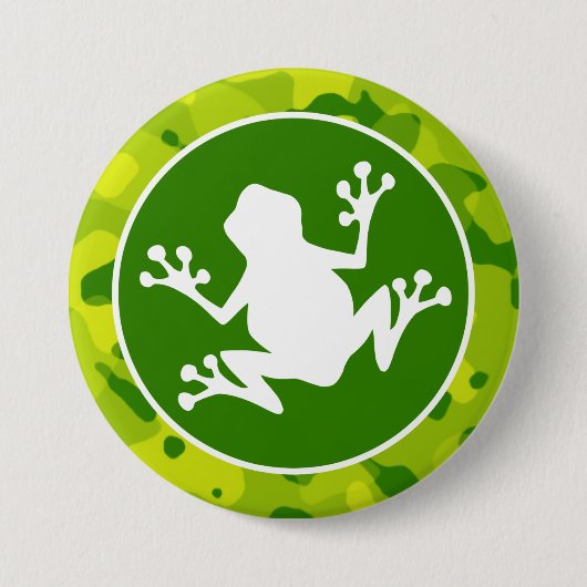 Apple Green Camouflage; Frosch Button (Vorderseite)