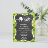 Apple Green Camouflage; Hockey Einladungspostkarte (Stehend Vorderseite)