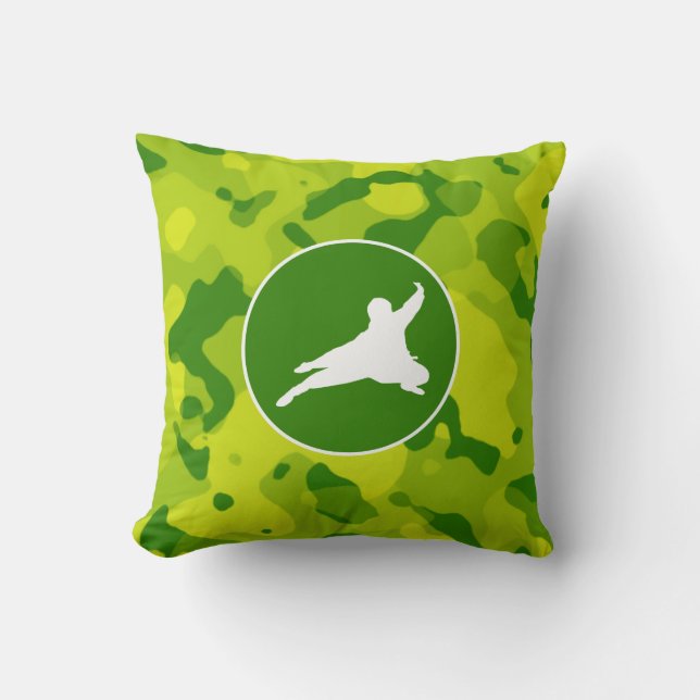 Apple Green Camouflage; Ninja Kissen (Vorderseite)