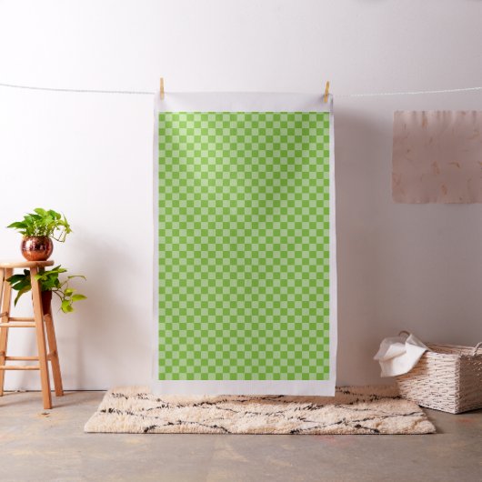 Apple Green Checkerboard Stoff (Beispiel)