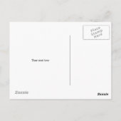 Apple Green Danke Postcard mit großer Typografie Postkarte (Rückseite)